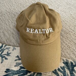 Tan Realtor Baseball Cap